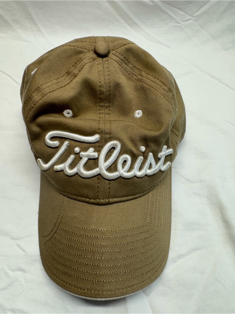 Titleist Khaki Baseball Cap with White Script Logo